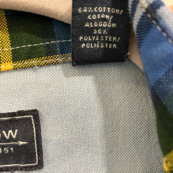 Men’s size large Arrow Plaid Button-Up Shirt cotton blend - Picture 4 of 14